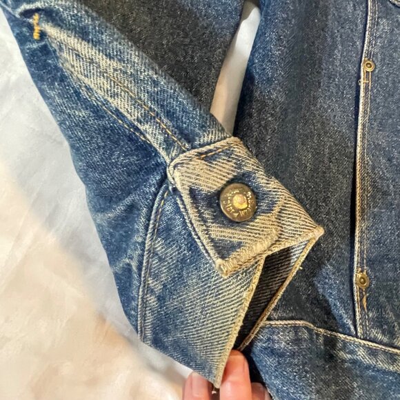 Vintage Elvis Presley Blue Jean Denim Jacket  Unique Vibrant Back Print XL - Picture 5 of 16